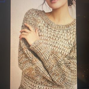 Moth Anthropologie Hillwalk Chunky Knit Sweater